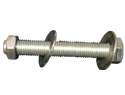 Bolt Assembly :3/8" X 1-1/4" Hexhead, 1 Nut, 2 Washers, 18-8 SS